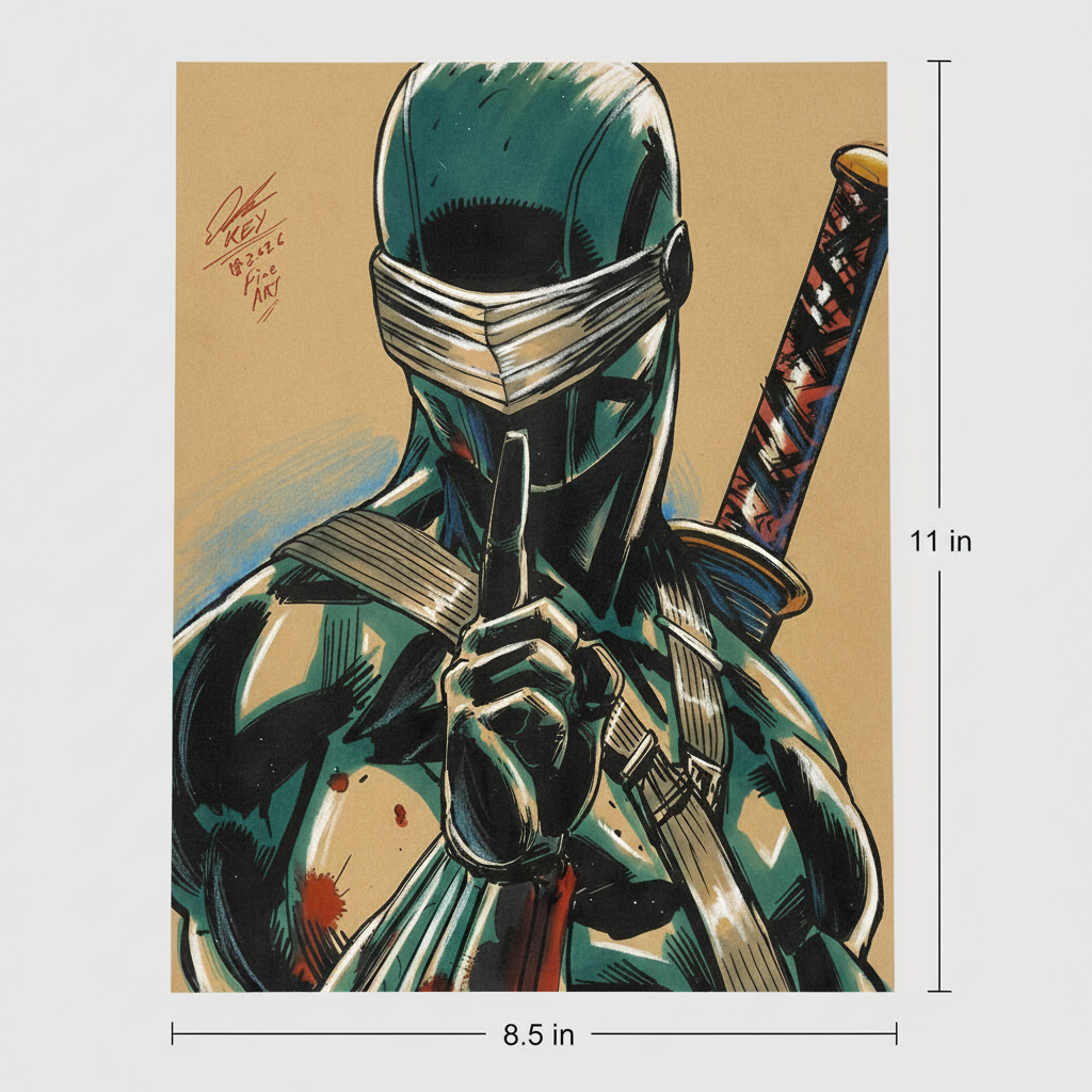 Snake Eyes Print - Dimensions