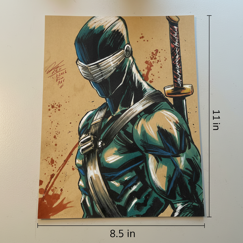 Snake Eyes Print - Dimensions