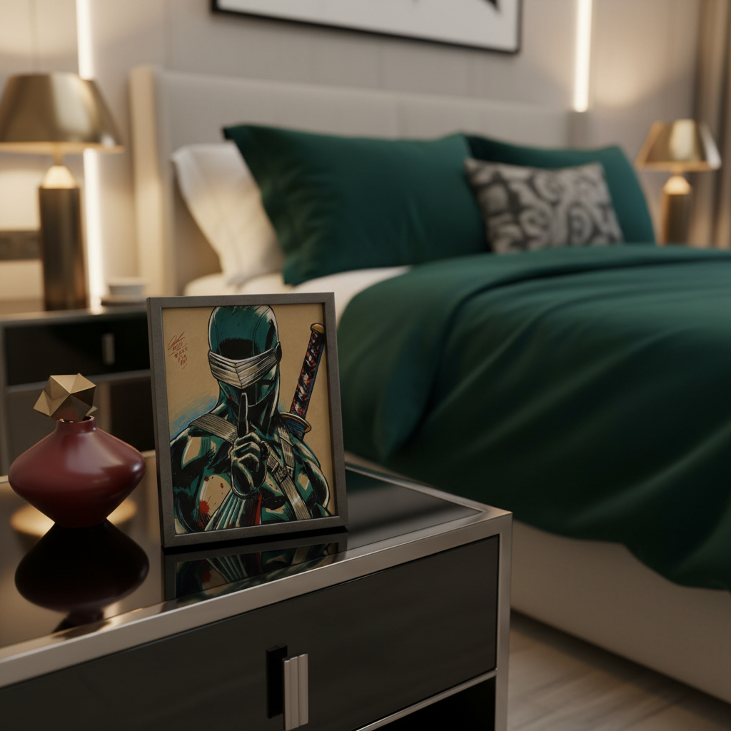 Snake Eyes Print - Luxury Bedroom