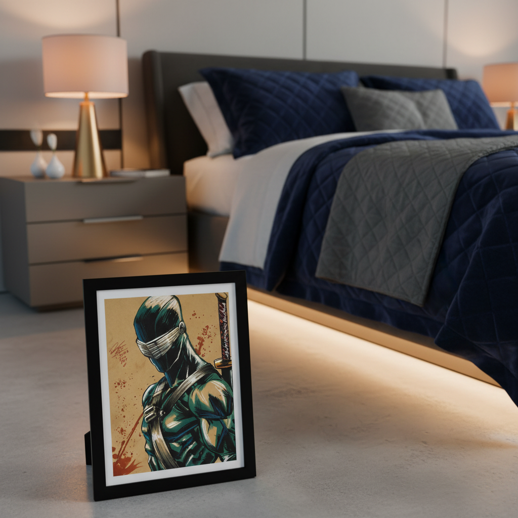Snake Eyes Print - Luxury Bedroom