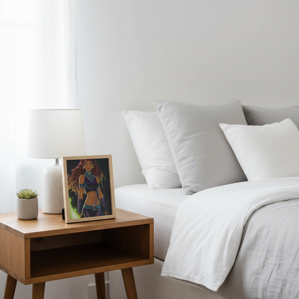 Starfire Print - Scandinavian Bedroom