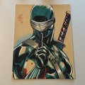 Snake Eyes Art Illustration Hard Signed 8.5x11in Fine Art PRINT