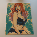 Mary Jane Watson Art Illustration Hard Signed 8.5x11in Fine Art PRINT