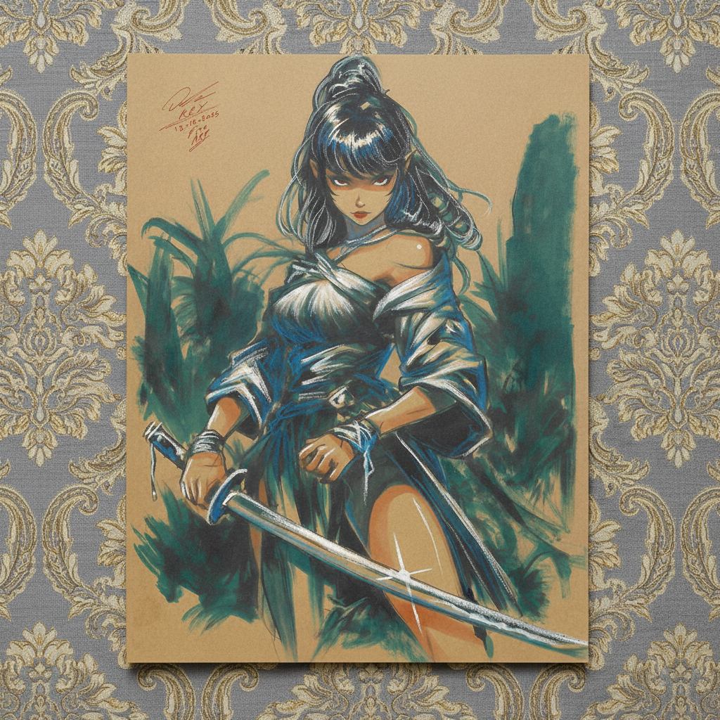 Top Down with Pattern Background