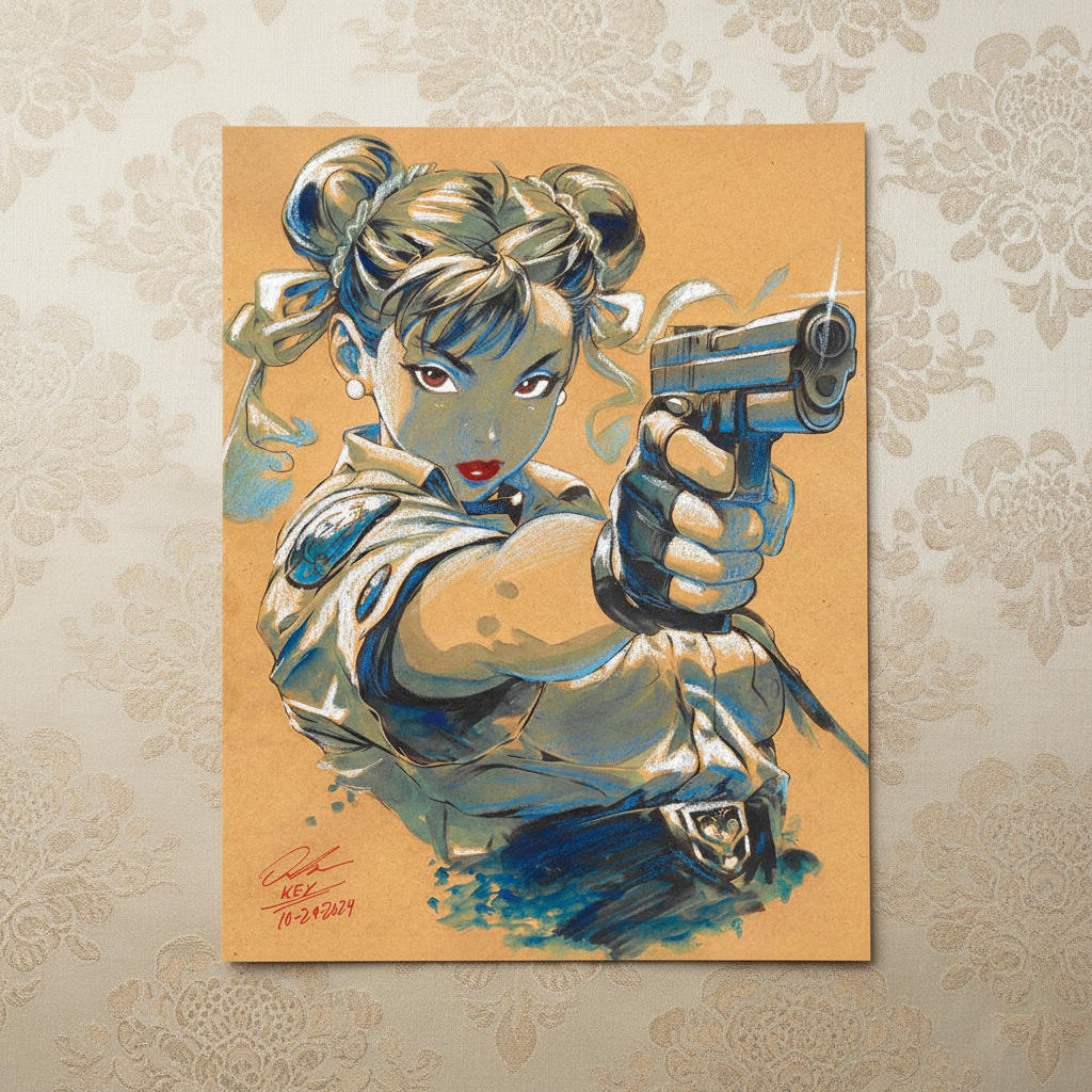 Top Down with Pattern Background