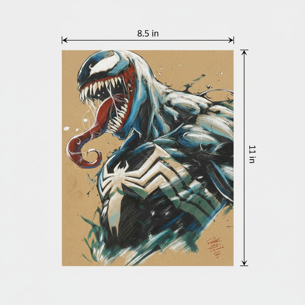 Venom Print - Dimensions